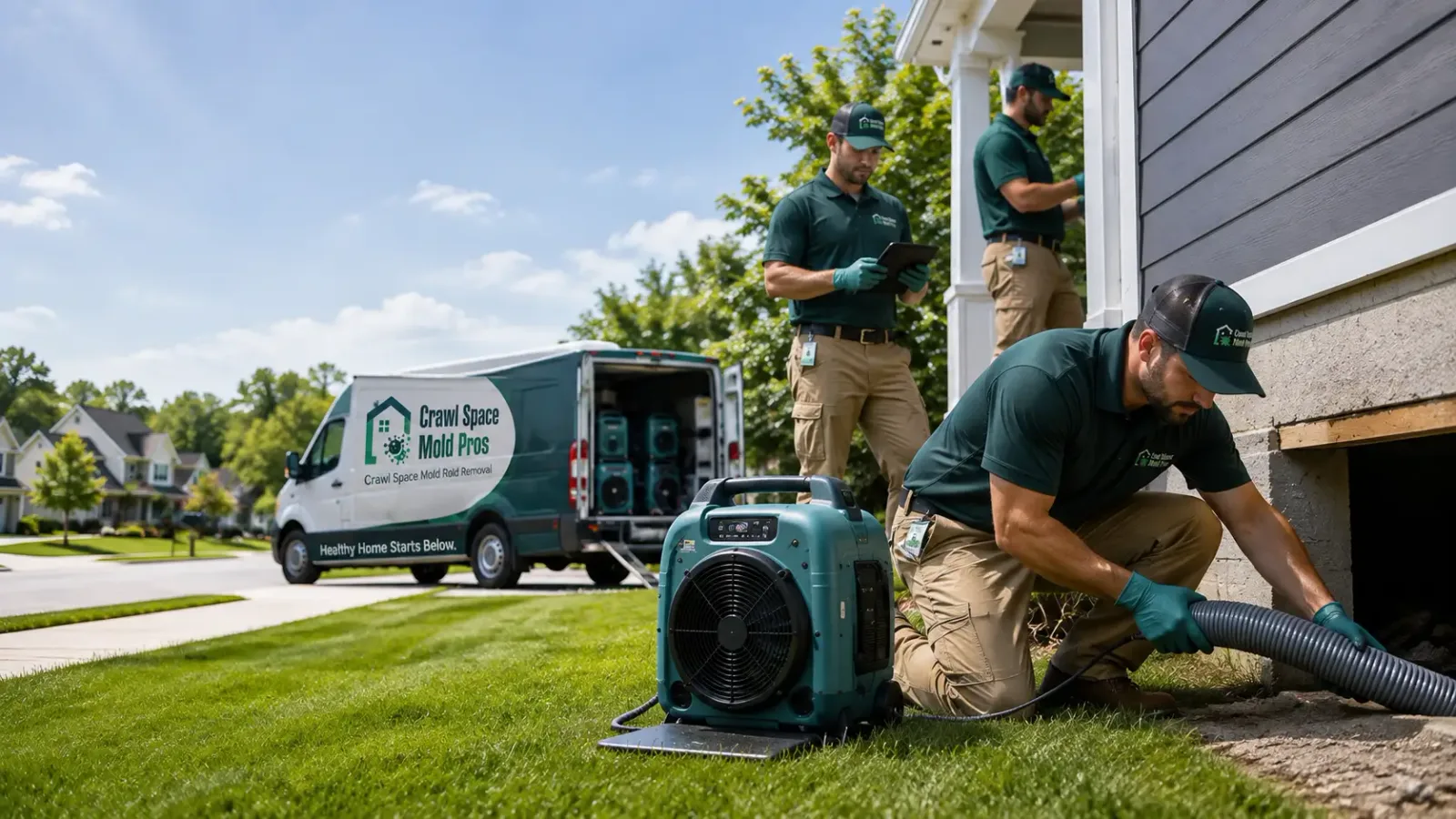 Crawl Space Mold Removal in Alto, MI